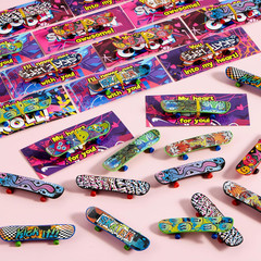 30 Packs Valentine’S Day Mini Finger Skateboards with Cards, Classroom Exchange