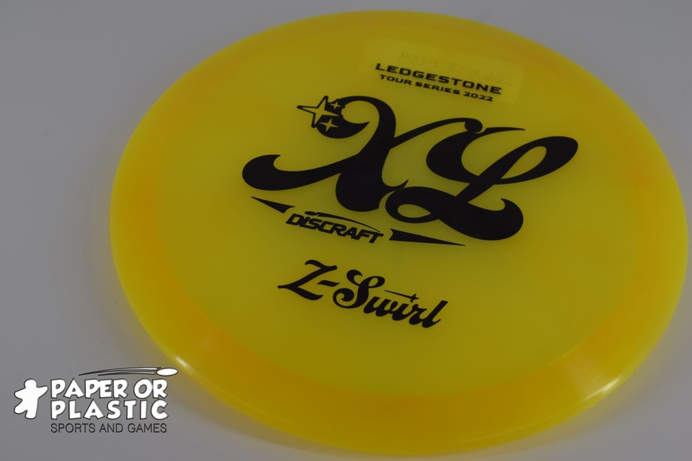 Discraft Ledgestone 2022 Z SWIRL XL Disc Golf 174 Driver Yellow NEW Black