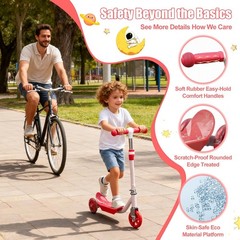 Kick Scooters for Kids 3-5 5-7 Years Age – Handlebars Flexible Steer,Height Adju