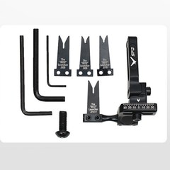 Strong Arrow Rest Rest Steel Plate 7*6.5*1.8cm 86.2g Aluminum Alloy Black