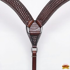 C–SET Western Horse Headstall Breast Collar Set Tack American Leather Hilason