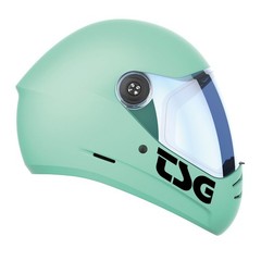 TSG Pass 2.0 Full Face Helmet , Downhill Skateboarding, L (58-60 cm), Mint Blue