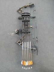 Martin Alien compound bow cbe sight tactic mount trophy ridge holder 6 arrows