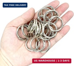 20 Pack 1 Inch Carabiner Clip, Spring O Rings Metal Alloy Purse Clip, Round Keyr