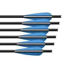 20″ 12pcs Carbon Crossbow Bolts +/or Broadheads Half Moon Nocks OD 8.8mm Hunting