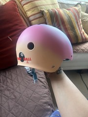 Triple Eight Eight Ball Youth Skateboarding Helmet Pink Blue Gradient 52-56cm