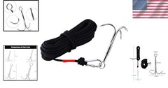 Heavy-Duty Stainless Steel Grappling Hook with 65ft Rope for Outdoor & Rescue…