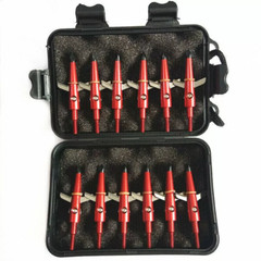 12Pcs Red Broadheads 100 Grain 1.75″ Cut Compound Bow Crossbow Tips