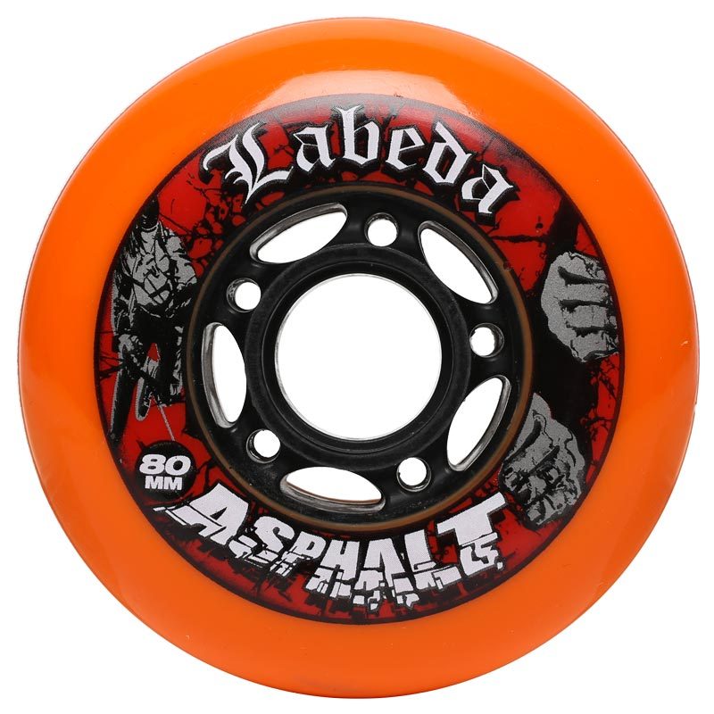 Labeda Asphalt Wheels for Inline Skates in Multiple Sizes