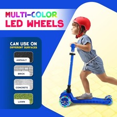 Kids Scooter – 3 Wheel Kick Scooter for Children and Toddlers – Adjustable
