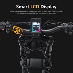 72V 26Ah Electric Scooter Adult 2000W Folding 11″ E-Scooter Off-road NFC 50 MPH