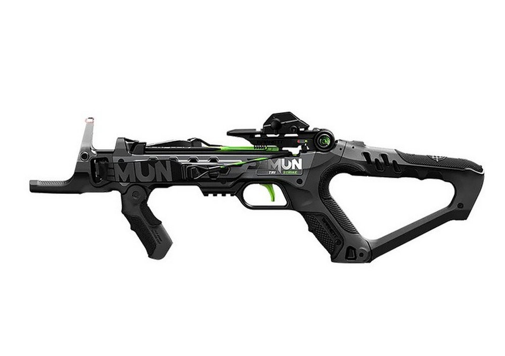 Barnett Demun Tri Strike Compact Crossbow With 5 Bolts Black – BAR50013