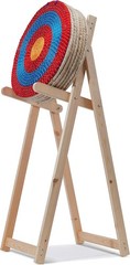 Lightweight 33.5in Archery Target Stand – Stylish Wooden Design for Outdoors