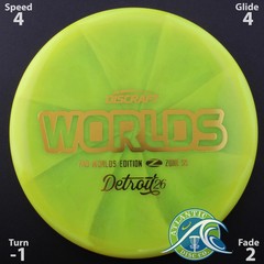 Discraft Z Swirl Zone SS – 2026 Worlds – Scale Weight