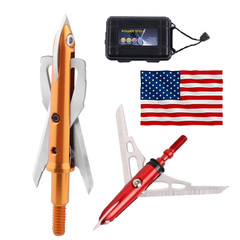 12pcs Ultra-Sharp Arrow Broadheads Bag Tips Hunting Reliable Archery Accessories