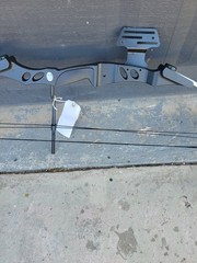 MK Compound Bow for Youth Black and Silver with Silver Limbs