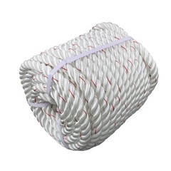 1inch × 120FT High Strength Braided Rope Breaking Strength 3400 Pounds White Red