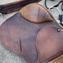 RARE ZALDI Close Contact Saddle – Bentley II – 17″ – Quality Leather – Spain