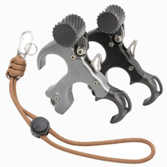 Archery Compound Bow Release Aids 3 Finger Thumb Trigger AdjustableTarget Hunt