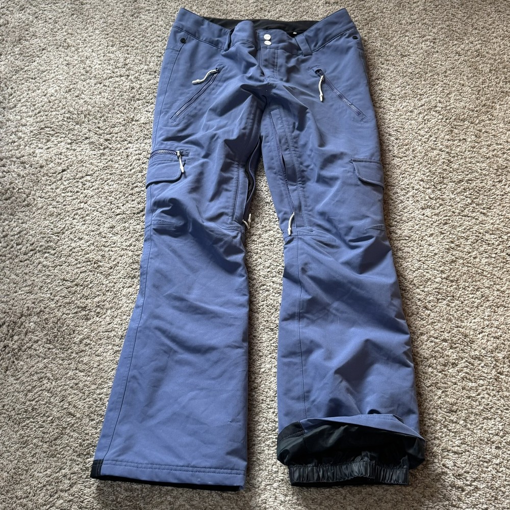 Armada Women’s Ski Snowboard Pants Medium M Blue Cargo Pockets Vented Snow