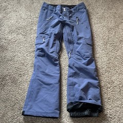 Armada Women’s Ski Snowboard Pants Medium M Blue Cargo Pockets Vented Snow