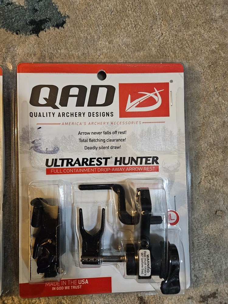 QAD Ultra-Rest LH Hunter Arrow Rest – Black