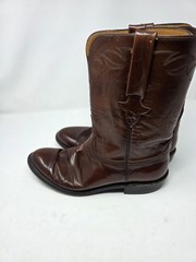 Lucchese Handmade Brown Leather Cowboy Boots Men’s 10.5D Western Boots USA