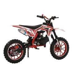 NEW 49cc 2-Stroke Kids Dirt Bike – Gas-Powered Off-Road Mini Motorcycle (Red)