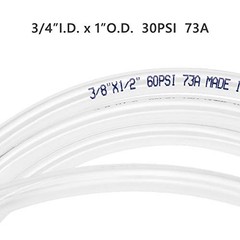 5ft x 3/4″ ID Clear Vinyl Tubing, Flexible Hybrid PVC ID 3/4 INCH 5 Feet