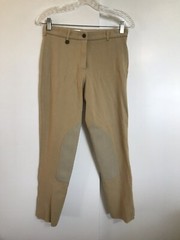 ON COURSE Breeches Knee Patch Tan 26 Cotton Blend