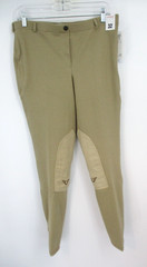TuffRider Breeches Ladies 32 Lt. Tan Starter Low Rise Pull-On Riding Pants NWT