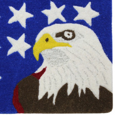 American Pride Bald Eagle New Zealand Wool Western Saddle Blanket Pad 34″ x 38″