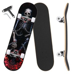ANYFUN Pro Complete Skateboards for Beginners Girls Boys Kids Youths Teens Adult