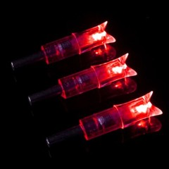 6PCS LED Lighted Nocks for Crossbow With .300/7.62mm Inside Diameter Nocks Arrow