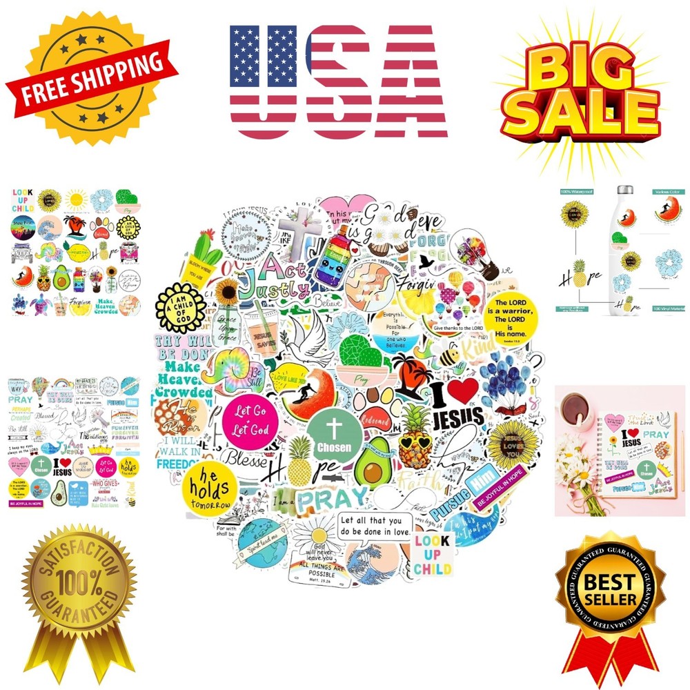 200Pcs Inspirational Christian Stickers for Vision Board Water Bottles Laptop…