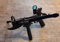 SAS Prophecy 80 Pound Self-cocking Pistol Crossbow v Red Dot Scope and Grip