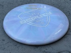 Dynamic Discs Deputy Fuzion Burst Understable Putter – Pastel Swirl