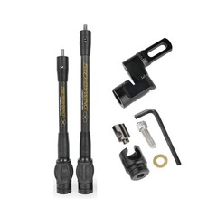 AMEYXGS Archery Bow Stabilizer for Compound Bow, 3K Carbon Fiber 6″, 8″, 10″,…