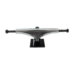 Yocaher 125mm / 5″ Skateboard Trucks – Chrome / Black (Pair of 2 )
