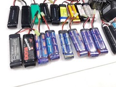 21x 8.4 NIMH Batteries + Chargers for Airsoft AEG / RC Car Untested