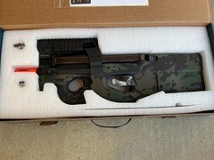 EMG KRYTAC FN Herstal P90 Airsoft AEG Training Rifle w/ Custom Cerakote BLK CAMO
