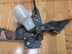 Vintage PSE Compound Bow Set PSE Laser Magnum with Bowfishing Retriever