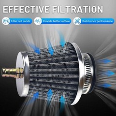 38mm 39mm 40mm Air Filter with Nipple For 50cc QMB139 Moped Scooter ATV