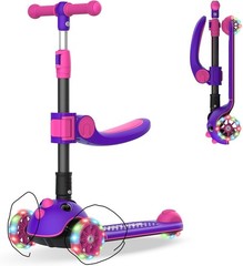 Pink light up 4 inch GoTrax KS3Pro scooter wheels replacements Pair of 2 WHEELS