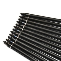 12Pcs 31″ Archery Spine500 Carbon Turkey Feather Arrows for Recurve Compound Bow
