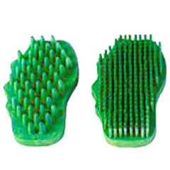 29AI Set Of 2 Hilason Horse Cleaner and groomer brush Green