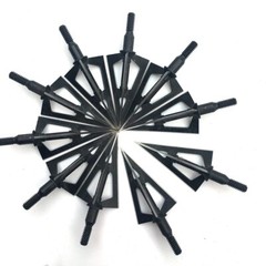3/6/12/24/60pcs Broadheads 3 Blades Arrowheads Tip Steel For Bow And Crossbow