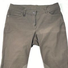 Romfh Drytec Equestrian Breeches Womens 32R Tan Cotton Blend Knee Patch Pants