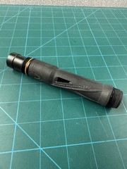 CRBN IC SS8 barrel (SILVER) with Stainless Steel .689 insert: AC thread. Rare!