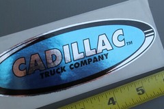 Cadillac Skateboard Truck Co Blue Silver 90’s Z85A Vintage Skateboarding STICKER